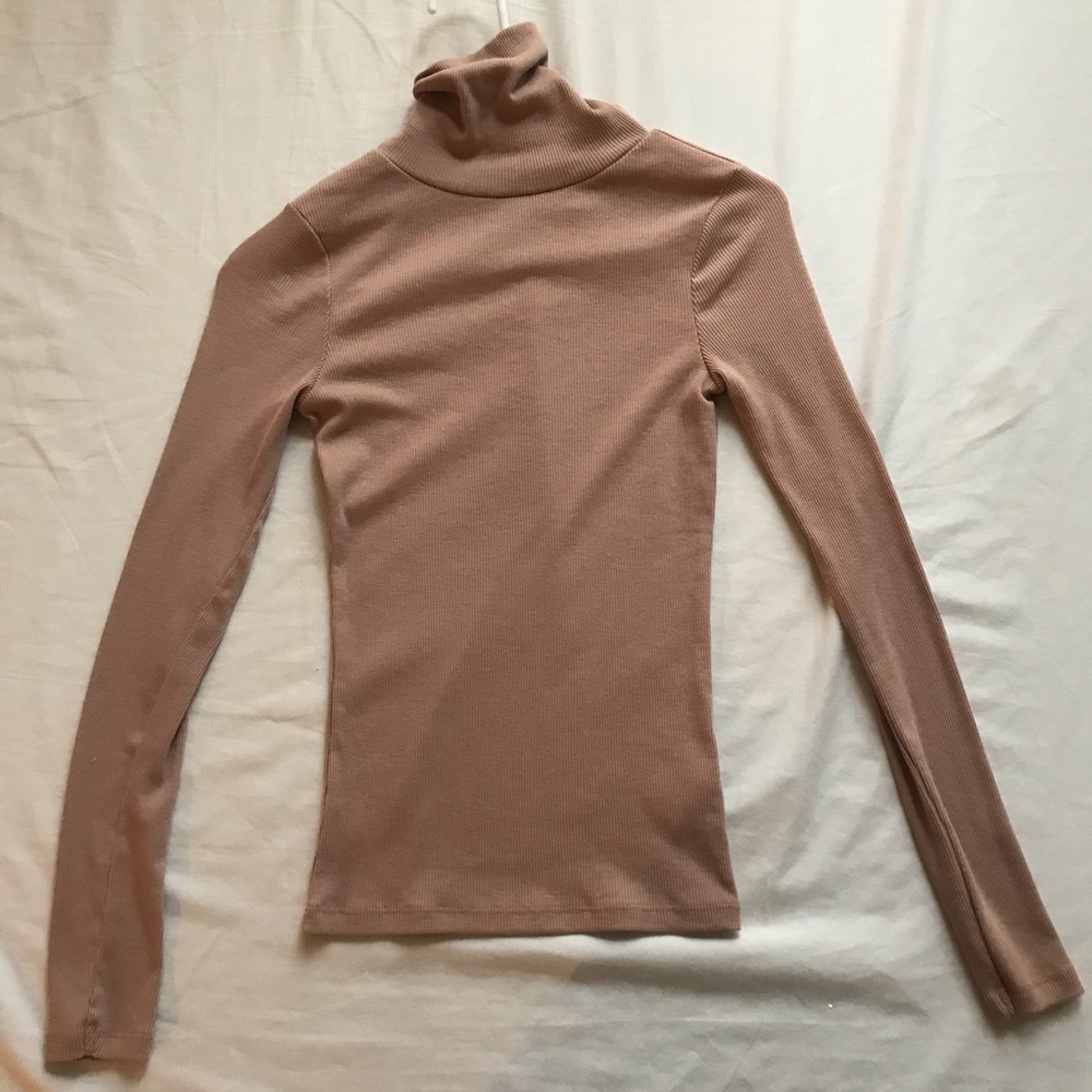 Tan turtleneck